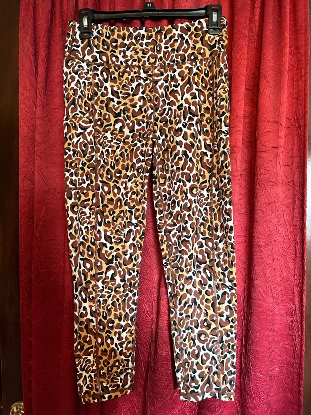 Lilly Pulitzer Leopard Print Luxletic Leggings in Brown, Black & White